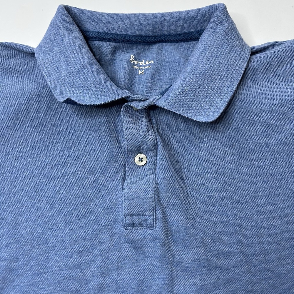 BODEN Polo Shirt Men's Medium Slim Fit Knit Cotton Short Sleeve